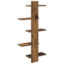 vidaXL Falra Szerelhető Polc Antik Fa 48,5 x 15 x 101 cm Szerelt Fa