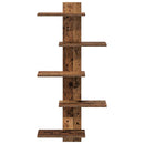 vidaXL Falra Szerelhető Polc Antik Fa 48,5 x 15 x 101 cm Szerelt Fa
