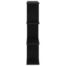 vidaXL Falpolc Fekete Tölgy 80 x 20 x 96 cm Szerelt Fa
