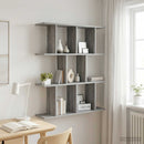 vidaXL Falpolc Szürke Sonoma 80 x 20 x 96 cm Szerelt Fa