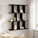 vidaXL Falpolc Fekete Tölgy 102 x 20 x 96 cm Szerelt Fa