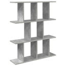 vidaXL Falpolc Betonszürke 102 x 20 x 96 cm Szerelt Fa