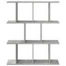 vidaXL Falpolc Betonszürke 102 x 20 x 96 cm Szerelt Fa