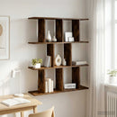 vidaXL Falpolc Füstös Tölgy 102 x 20 x 96 cm Szerelt Fa