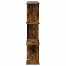 vidaXL Falpolc Füstös Tölgy 102 x 20 x 96 cm Szerelt Fa