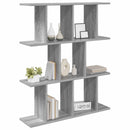 vidaXL Falpolc Szürke Sonoma 102 x 20 x 96 cm Szerelt Fa