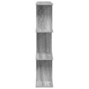 vidaXL Falpolc Szürke Sonoma 102 x 20 x 96 cm Szerelt Fa
