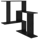 vidaXL Falpolc Fekete Tölgy 67 x 67 x 87 cm Szerelt Fa