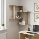vidaXL Falpolc Sonoma Tölgy 67 x 67 x 87 cm Szerelt Fa