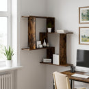 vidaXL Falpolc Füstös Tölgy 67 x 67 x 87 cm Szerelt Fa