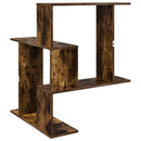 vidaXL Falpolc Füstös Tölgy 67 x 67 x 87 cm Szerelt Fa
