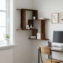 vidaXL Falpolc Antik Fa 67 x 67 x 87 cm Szerelt Fa