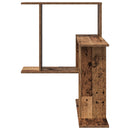 vidaXL Falpolc Antik Fa 67 x 67 x 87 cm Szerelt Fa