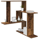 vidaXL Falpolc Antik Fa 67 x 67 x 87 cm Szerelt Fa