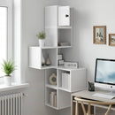 vidaXL Fali Sarok Polc Fehér 48 x 48 x 120 cm Szerelt Fa
