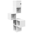 vidaXL Fali Sarok Polc Fehér 48 x 48 x 120 cm Szerelt Fa