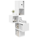 vidaXL Fali Sarok Polc Fehér 48 x 48 x 120 cm Szerelt Fa