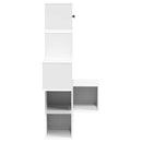vidaXL Fali Sarok Polc Fehér 48 x 48 x 120 cm Szerelt Fa