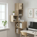 vidaXL Fali Sarok Polc Sonoma Tölgy 48 x 48 x 120 cm Szerelt Fa