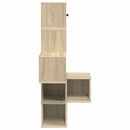 vidaXL Fali Sarok Polc Sonoma Tölgy 48 x 48 x 120 cm Szerelt Fa