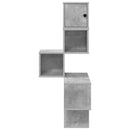 vidaXL Fali Sarok Polc Betonszürke 48 x 48 x 120 cm Szerelt Fa