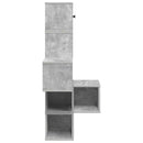 vidaXL Fali Sarok Polc Betonszürke 48 x 48 x 120 cm Szerelt Fa