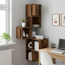 vidaXL Fali Sarok Polc Antik Fa 48 x 48 x 120 cm Szerelt Fa