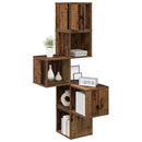 vidaXL Fali Sarok Polc Antik Fa 48 x 48 x 120 cm Szerelt Fa