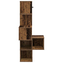 vidaXL Fali Sarok Polc Antik Fa 48 x 48 x 120 cm Szerelt Fa