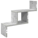 vidaXL Falpolc Betonszürke 48 x 15 x 42 cm Szerelt Fa
