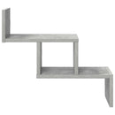 vidaXL Falpolc Betonszürke 48 x 15 x 42 cm Szerelt Fa