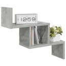vidaXL Falpolc Betonszürke 48 x 15 x 42 cm Szerelt Fa