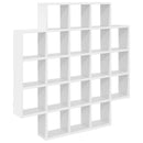 vidaXL Falpolc Fehér 100 x 13 x 100 cm Szerelt Fa