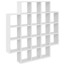 vidaXL Falpolc Fehér 100 x 13 x 100 cm Szerelt Fa