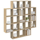 vidaXL Falpolc Sonoma Tölgy 100 x 13 x 100 cm Szerelt Fa