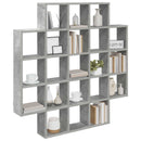 vidaXL Falpolc Betonszürke 100 x 13 x 100 cm Szerelt Fa