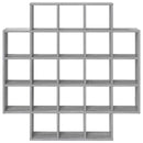 vidaXL Falpolc Szürke Sonoma 100 x 13 x 100 cm Szerelt Fa