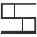 vidaXL Falpolc Fekete Tölgy 60 x 12 x 50,5 cm Szerelt Fa