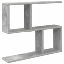 vidaXL Falpolc Betonszürke 60 x 12 x 50,5 cm Szerelt Fa