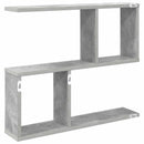 vidaXL Falpolc Betonszürke 60 x 12 x 50,5 cm Szerelt Fa