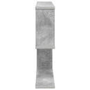 vidaXL Falpolc Betonszürke 60 x 12 x 50,5 cm Szerelt Fa