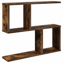 vidaXL Falpolc Füstös Tölgy 60 x 12 x 50,5 cm Szerelt Fa