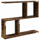 vidaXL Falpolc Füstös Tölgy 60 x 12 x 50,5 cm Szerelt Fa