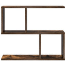 vidaXL Falpolc Füstös Tölgy 60 x 12 x 50,5 cm Szerelt Fa