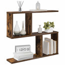 vidaXL Falpolc Füstös Tölgy 60 x 12 x 50,5 cm Szerelt Fa