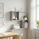 vidaXL Falpolc Szürke Sonoma 60 x 12 x 50,5 cm Szerelt Fa