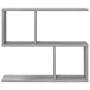 vidaXL Falpolc Szürke Sonoma 60 x 12 x 50,5 cm Szerelt Fa