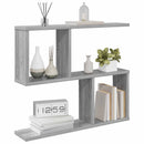 vidaXL Falpolc Szürke Sonoma 60 x 12 x 50,5 cm Szerelt Fa