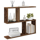 vidaXL Falpolc Antik Fa 60 x 12 x 50,5 cm Szerelt Fa