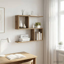 vidaXL Falpolc Kézműves Tölgy 60 x 12 x 50,5 cm Szerelt Fa